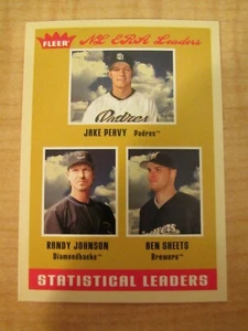 2005 Fleer Tradition Statistical Leaders #2 Peavy / Johnson / Sheets / Top 10 - Picture 1 of 2