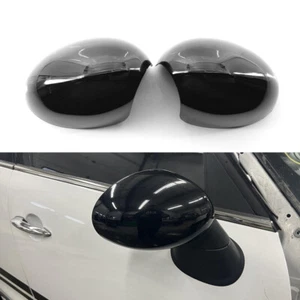 Per BMW MINI R55 56 2pcs L+R nero lucido calotta specchietto retrovisore esterno - Foto 1 di 6