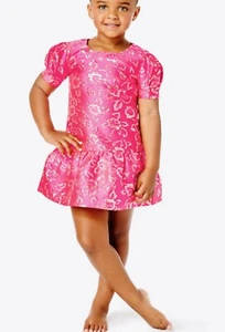 Lilly Pulitzer NWT Girls Erina Dress Pink Grenadine Gold Puff  $118 Size 2,4,5 - Picture 1 of 24