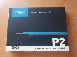 Crucial P2 500 GB M.2 SSD (CT500P2SSD8) NAND M.2 2280 NVMe - PCIe 3.0 x4 Neuf - Imagen 1 de 3