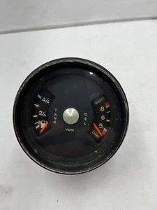Porsche 911 Fuel (Gas) / Oil Combo Gauge VDO 911-641-202-00 ORIGINAL Date 3/81 - Picture 1 of 10