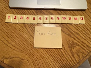 Rummikub Replacement Tiles You Pick Red 1-13 - Picture 1 of 1