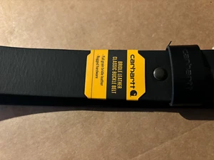 NWT 38 Carhartt Men's Bridle Leather Roller Buckle Belt - Picture 1 of 5