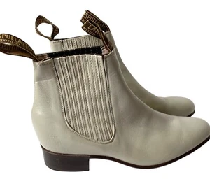 Lara La Espuela Botines Stein Leder Stiefeletten Herren Größe 8,5 Mexikanischer Cowboy - Bild 1 von 16