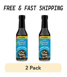 (2 pack) Coconut Secret, Organic Coconut Aminos Soy Free Seasoning Sauce & Marin - Picture 1 of 1