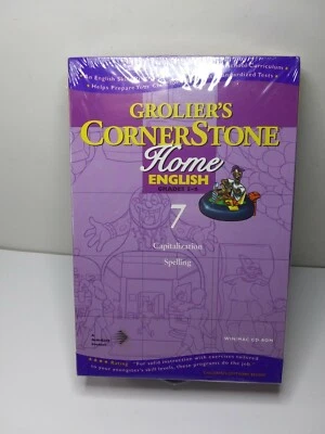 98 Grolier's Corner Stone Home English Win/Mac CD-Rom #7 Capitalization Spelling - Image 1 of 4