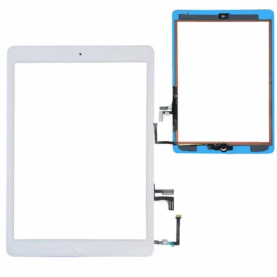 New White iPad Air Screen Replacement 1st A1474 1475 Touch Digitizer+Home Button - Image 1 of 4