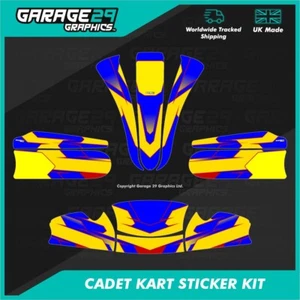 CADET MK20 KART STICKER KIT - CYCLONE - COLOUR 5 - CUSTOMISABLE - Picture 1 of 3