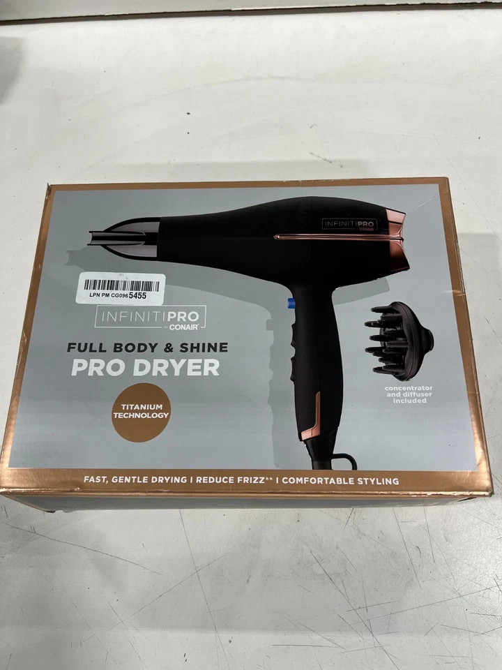 Conair Full Body and Shine Pro Dryer Corded Electric Hair Care Tool - Model 650R