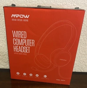 MPOW USB Wired Computer Headset - Noise Reduction, USB PA071A brand new - Picture 1 of 3