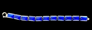 SP Art Deco Antik Armband Vintage Schmuck Bijoux BLUE's - Bild 1 von 8