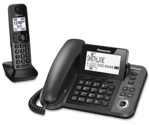 Panasonic KX-TGF380M DECT 6.0 Bluetooth Corded Base & 1 Cordless Handset Phones - Picture 1 of 10