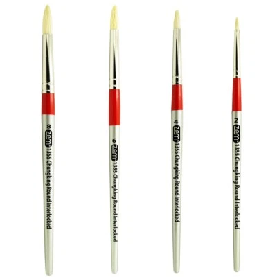 AS-101 Chungking White Hog Bristle Rounds Brush Set 4 pcs - image 1 of 4