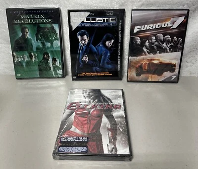 Action Thriller DVD Lot Furious 7 Ballistic Matrix Revolutions Electra - Image 1 of 4