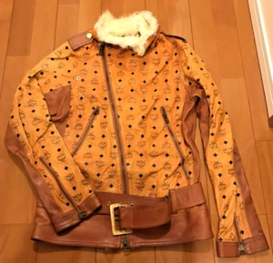 Special Order Collaboration Dress Camp Mcm Leather Riders Jacket S Very Good - Picture 1 of 9