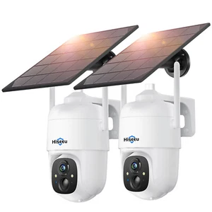 2PCS/Lot 2K Solar Battery Security PTZ Camera 2-Way Audio P2P Vicohome APP - Picture 1 of 7