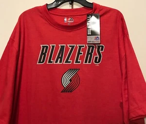 Nuova maglietta Portland Trail Blazers uomo NBA taglia XLT maglietta rossa grande e alta - Foto 1 di 5