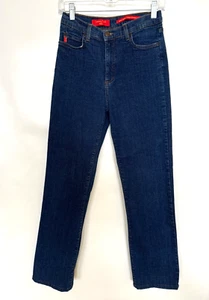Jeans elasticizzato NYDJ "Tummy Tuck" taglia 8 lavaggio scuro vita media 30" cuciture interne - Foto 1 di 8