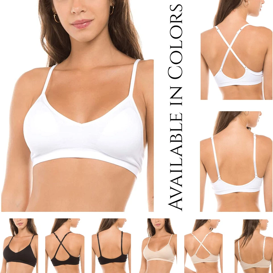 Sujetador Bralette Anemone Basic Cuello en V Sin Costuras Correas Ajustables Almohadillas Extraíbles Foto 1 de 1