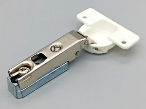 Concealed Hinges Ø 35mm Un-Sprung 110° Degree White Slide on Door Hinge (507) - Picture 1 of 11