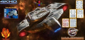 Enhanced 4KHD Redesigned 1/420 U.S.S. Defiant Azteken/Rumpf Aufkleber - Bild 1 von 6