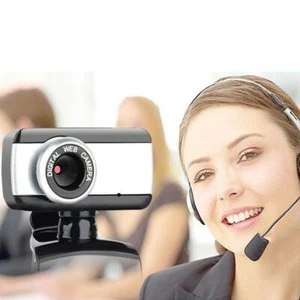 HD Camera Webcam Clip W/ Microphone USB 2.0 For PC Laptop Hot Desktop Video E6X1 - Afbeelding 1 van 9