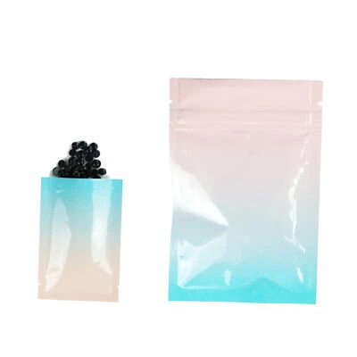 50/100 Pink Gradient Bags, Heat Seal Storage Bags for Lotions, Cream Sample Bags - Image 1 of 4