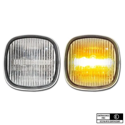 WEISSE LED Seitenblinker Audi A3 A4 Skoda Octavia Rapid Roomster Seat - Bild 1 von 4