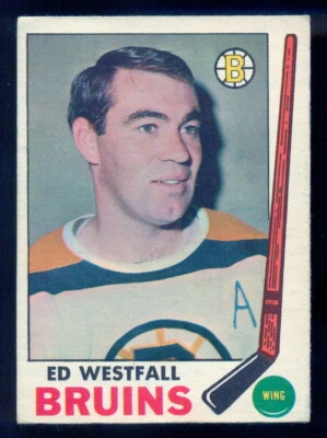 1969-70 TOPPS NHL HOCKEY #29 ED Westfall EX-NM BOSTON BRUINS Card - Image 1 of 2