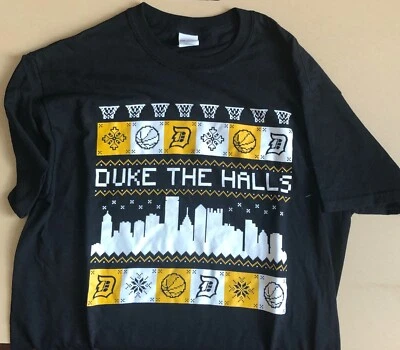 Duquesne University Basketball Christmas Themed T-Shirt - Image 1 of 3