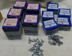 * MIDWEST FASTENERS - USA made- ZINC - 10-24 1/2 * 500 ea Machine Screws & Nuts - Picture 1 of 2