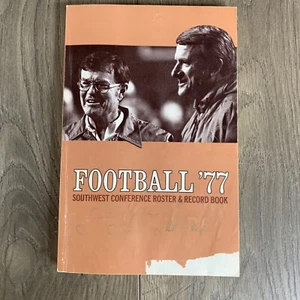 Football '77 Southwest Conference Roster & Record Book SWC - Imagen 1 de 8