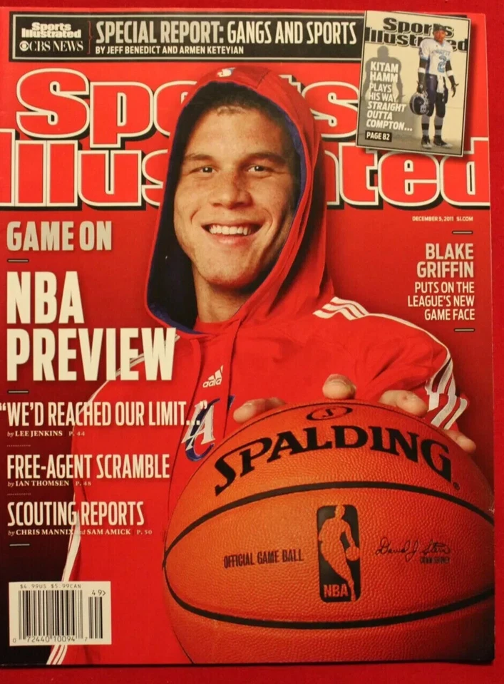 2011 Sports Illustrated Blake Griffin Clippers NBA Preview NO LABEL High Grade - Image 1 of 1