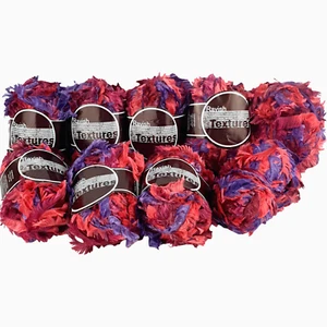New Ravish TEXTURES Knitting Yarn Wool BULK 9 X 50g Balls Polyester Mixed Colors - Picture 1 of 8