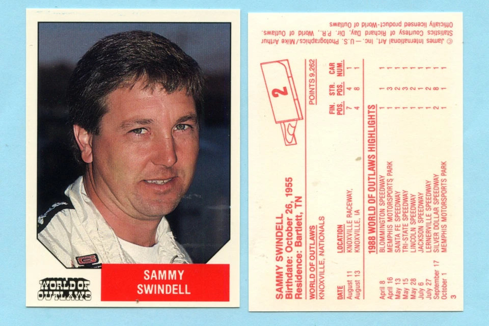 1988 World of Outlaws - Sammy Swindell - Image 1 of 1