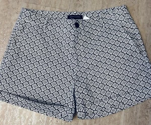 Banana Republic women’s black/ white stretch/ cuffed cotton shorts NWT size 8 - Picture 1 of 12