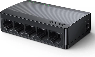 5 Port Gigabit Ethernet Switch, Desktop Ethernet Splitter, Unmanaged Network Swi - image 1 of 4
