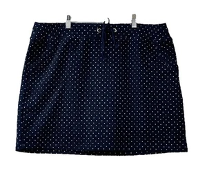 Attyre New York Womens Skort Sz 16 Navy Drawsting Waise Stretchy Skort Pockets - Picture 1 of 10