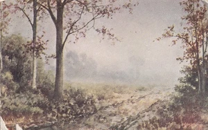 Country Road Vintage Postcard Posted 1910 Leutzinger Bessie Krumlaul? c/o ArantR - Picture 1 of 3