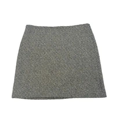 Designer Theory Pleated Skirt Womens Size 6 Pinstripe Wool Blend Academia Gray - Image 1 of 4