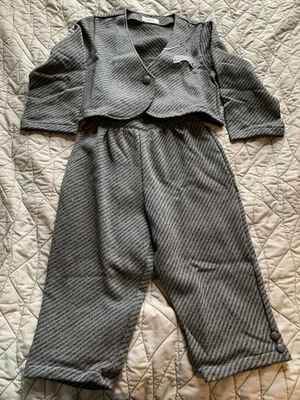 * ВИНТАЖНЫЙ * 1980-х годов LUSTY Японии детский унисекс комбинезон и куртка наряд комплект - Изображение 1 из 4