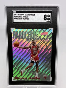 1997-98 Topps Stadium Club Hardcourt Heroics #H1 Michael Jordan HOF SGC 8 NM-MT - Picture 1 of 2