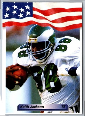1992 All World Keith Jackson #129 Philadelphia Eagles Football Card - Image 1 of 2