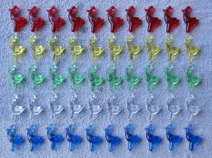 Vintage Keramik Christbaumbirnen Set (50) Gänse Enten Heringe Lichter 5 Farben - Bild 1 von 5