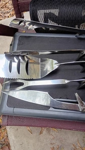 Grillwerkzeuge Set (4) Edelstahl Größe ca. 17" bis 18" - Bild 1 von 3