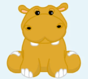 Webkinz Mud Hippo HM384 ADVENTURE PARK hippopotamus w/ free quest Code messaged - Picture 1 of 2