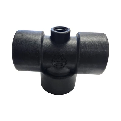 Banjo Poly Tee Fitting with Gauge Port 1" FNPT - TEG100 - Image 1 of 4