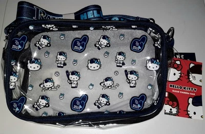 💥Tampa Bay Rays Hello Kitty Clear Camera Bag Zip Pouch Licensed MLB Sanrio🆕️⚾️ - Image 1 of 4