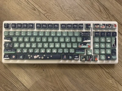 Custom Wireless Mechanical Keyboard – Jungle Themed Keycaps - Image 1 of 2