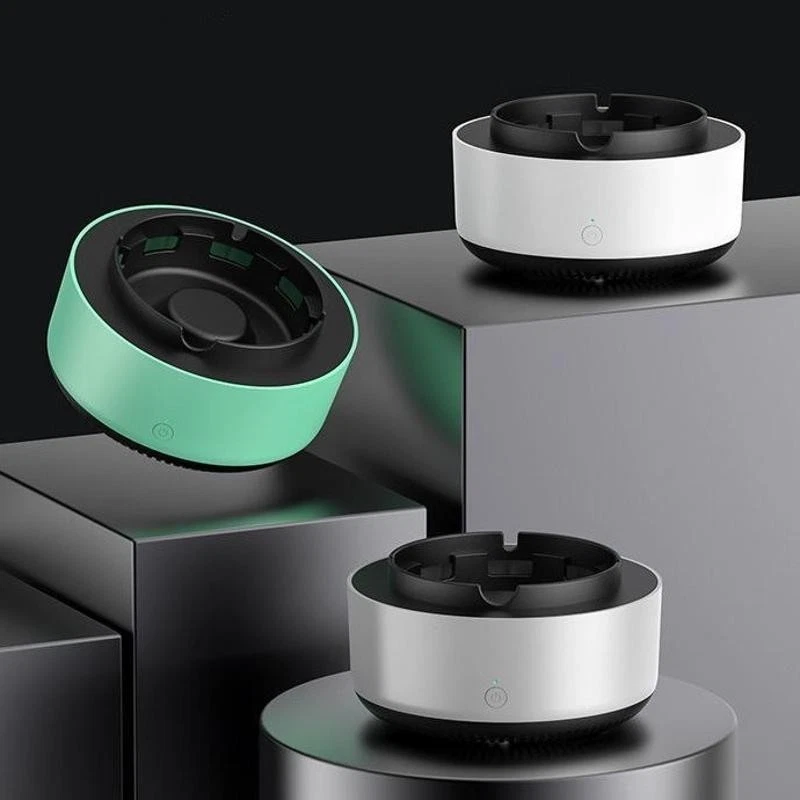 Air Purifier Ashtray Cigarettes Smokeless Ashtray For Home Office Air Filters - Image 1 of 4